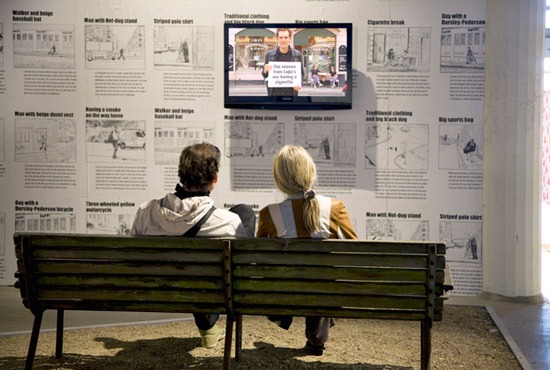 Mads Lynnerup, Routines (Sonder Boulevard), 2008, installation view