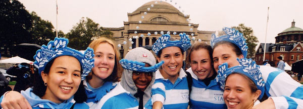 Students at Columbia 250th celebration.