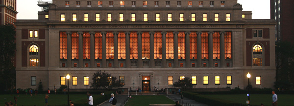 Glowing Butler Library.