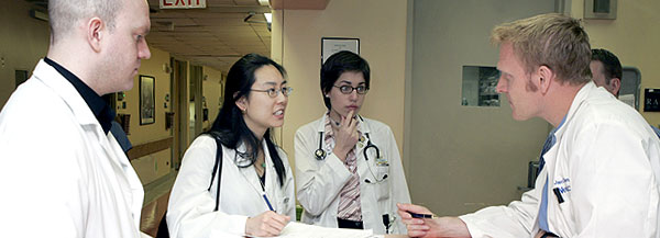 Doctors-in-training at the Columbia University Medical Center.