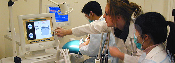 A lab excercise at the School of Dental and Oral Surgery.