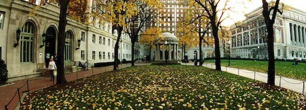 Fall leaves color the main campus.