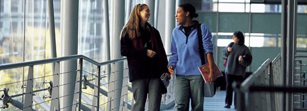 Students in Alfred Lerner Hall.