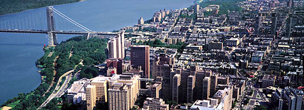 Aerial view of Columbia University's Medical Center.