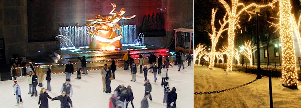 Skating rink at Rockefeller Center.