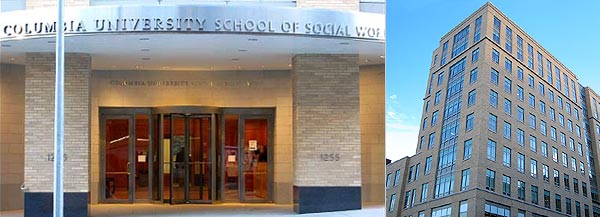 The entrance to the School of Social Work.