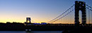 Sunset at George Washington Bridge.