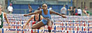 Osamuede Iyoha '08BC, shown at the 2006 Heptagonal Ivy League Championships, owns the Columbia record in the 110-meter high hurdles at 14.27 seconds