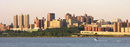 The Columbia University Medical center as seen from Edgewater, New Jersey.