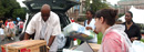 Undergraduate students move into the campus dormitories for the Fall 2006 semester.