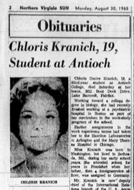 Chloris Kranich death notice