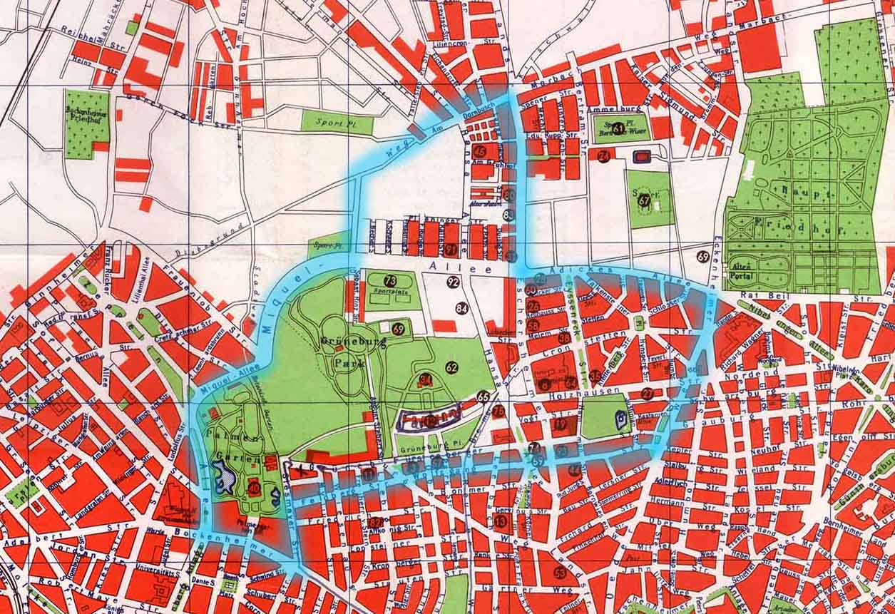 Frankfurt Groß Sperrgebiet 1945-48